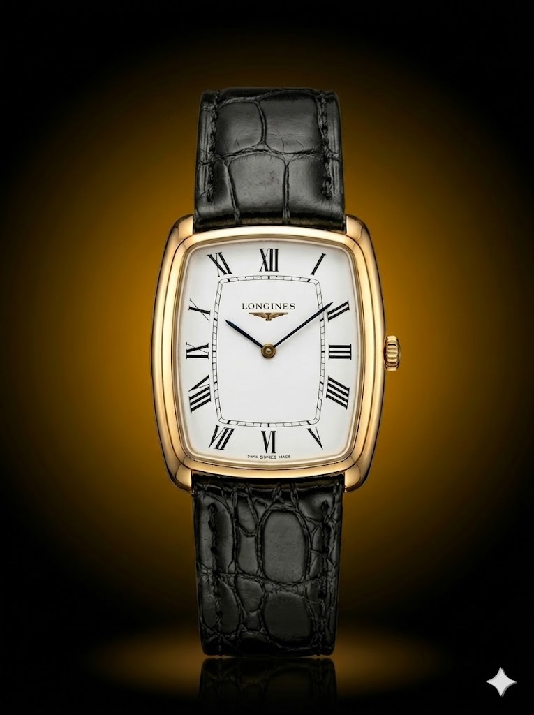 Longines Vintage Cushion Case Mechanical – Ref. 4448 (Caliber L847.4) 1976s Chiếc Longines Vintage Ref. 4448 là hiện thân của phong cách thanh lịch thập niên 70 — nơi thiết kế tối giản gặp gỡ kỹ thuật chế tác tinh tế của Thụy Sỹ. Nổi bật với bộ vỏ cushion (hình gối) đặc trưng, chiếc đồng hồ mang vẻ mềm mại nhưng vẫn đầy cá tính, phản ánh rõ tinh thần thiết kế của thời kỳ này. Mặt số trắng tinh khiết kết hợp cùng cọc số La Mã đen tạo nên sự tương phản cổ điển, dễ đọc và đầy chất dress watch. Thiết kế 2 kim tối giản giữ cho tổng thể luôn gọn gàng, thanh thoát — đúng chất một chiếc đồng hồ dành cho những dịp trang trọng. Ẩn bên trong là bộ máy Longines Caliber L847.4 in-house, lên cót tay, nổi tiếng với độ mỏng ấn tượng và độ bền cao. Đây là dòng máy được đánh giá cao trong giới sưu tầm nhờ sự ổn định và cảm giác cơ khí thuần túy mà nó mang lại. Một chiếc đồng hồ mang đậm dấu ấn thời gian — tinh tế, cổ điển và đầy giá trị sưu tầm. THÔNG SỐ KỸ THUẬT: THƯƠNG HIỆU & XUẤT XỨ: Thương hiệu: Longines (Thụy Sỹ) Mã tham chiếu: Ref. 4448 Năm sản xuất: Khoảng 1976 – 1977 (dựa trên serial máy: 53858964) BỘ MÁY: Caliber: Longines L847.4 (in-house) Loại máy: Lên dây cót tay (Manual Winding) Số chân kính: 17 Jewels Tần số: 21.600 vph Trữ cót: ~36 – 40 giờ VỎ & KÍCH THƯỚC: Chất liệu: Thép không gỉ mạ vàng (Gold Plated). Kích thước: ~31mm x 35.5mm (không tính núm) Lug-to-lug: ~37mm Độ dày: Siêu mỏng (~6.5mm). ĐÁY: Làm từ thép không rỉ còn tem đáy, nguyên zin đỉnh cao. MẶT SỐ: Màu trắng cổ điển, cực thanh lịch và sang trọng. Chính giữa cọc 12 giờ có logo Cánh chim đại bàng Longiens. Cọc số La Mã đen cân xứng đáng sưu tầm Thiết kế 2 kim tối giản, đen sang trọng. DÂY, KHÓA: Dây đời mới Longiens, khóa mạ vàng không zin. tổng thể nhìn cực đẹp. ĐÁNH GIÁ & LƯU Ý Giá trị sưu tầm: Một mẫu dress watch kinh điển, đại diện cho phong cách thanh lịch của Longines trong thập niên 70. Bộ máy L847.4 nổi bật với độ mỏng và độ bền, rất được giới chơi đồng hồ vintage đánh giá cao. Tình trạng: Bộ máy còn sáng, chi tiết cơ khí giữ được độ nguyên bản tốt. Cực hiếm đáng được sưu tầm tại thời điểm bây giờ tại Việt Nam Lưu ý quan trọng: → Nên tránh tiếp xúc với nước để đảm bảo độ bền lâu dài cho đồng hồ